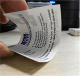 Coated paper business card