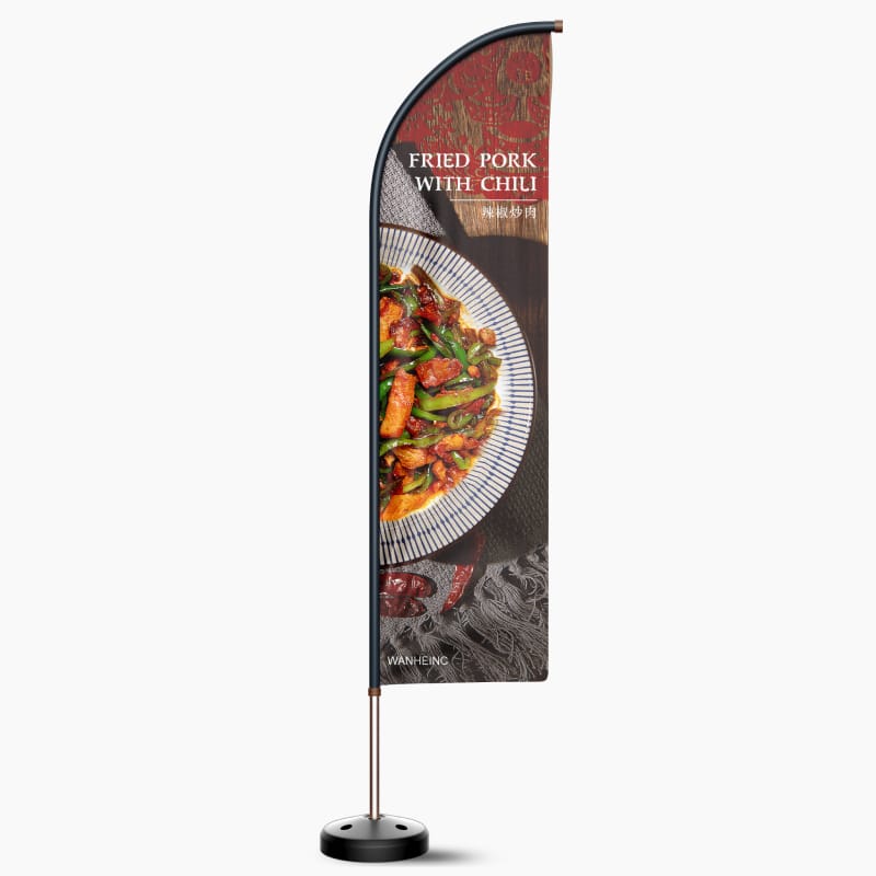 Restaurant knife-shape flag/free design